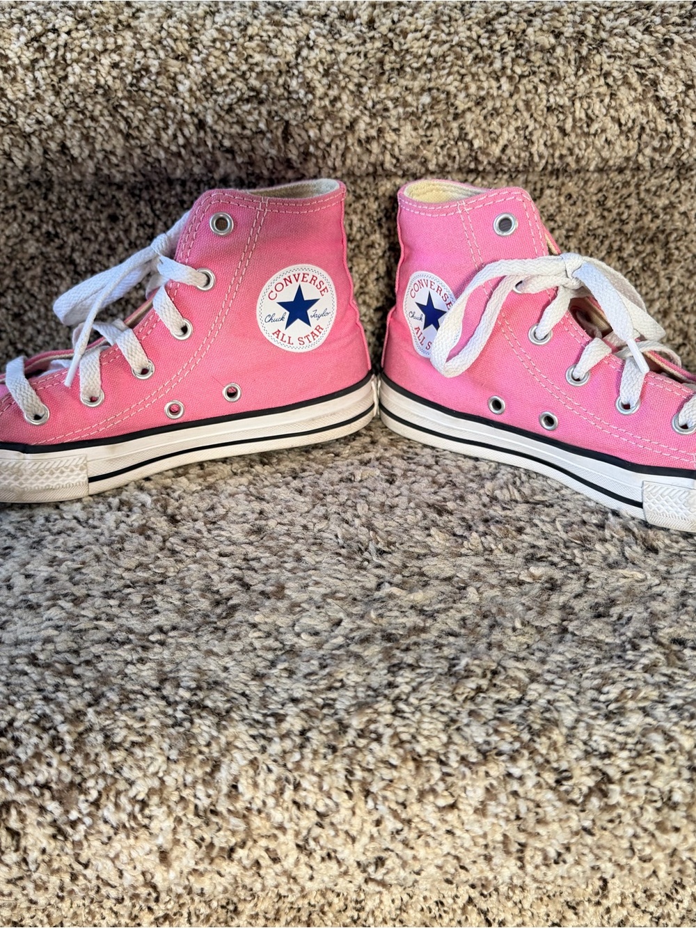 Converse Kids Pink High Top All Star Sneakers